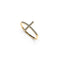 béni | Or Vermeil | Bague croix en diamant CZ
